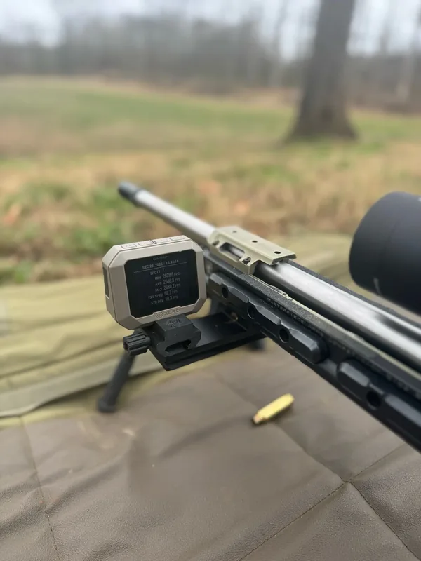 Pocket Chronograph Mount rail attachment for pistol